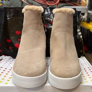 Superga Women's Tan Suede Ankle Boots